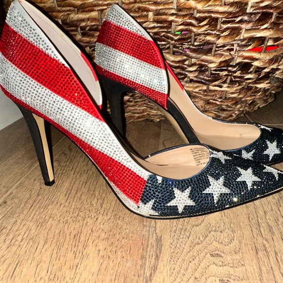 Patriotic Star-Studded Heels - Picture 3 of 8
